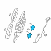 OEM Dodge Charger Motor-Radiator Fan Diagram - 5072330AB