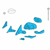 OEM 2020 Infiniti QX50 Door Mirror Assy-LH Diagram - 96302-5NA0A