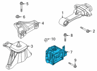OEM 2021 Kia Sorento Bracket Assembly-TRANSMI Diagram - 21830P4650