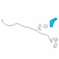 OEM 2013 Honda Civic Bracket, Right Rear Stabilizer Diagram - 52317-TR0-A00