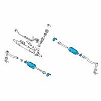 OEM 2013 Nissan Quest Boot Kit Power Steering Gear Diagram - D8203-1JB0A