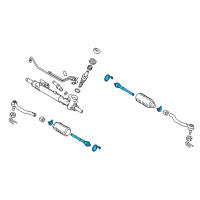 OEM 2016 Nissan Quest Socket Kit - Tie Rod, Inner Diagram - D8521-1JA0A