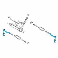 OEM 2012 Nissan Quest Socket-Kit Side Rod Outer Diagram - D8520-1JA0B