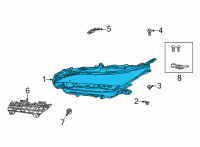 OEM 2021 Toyota Venza Composite Assembly Diagram - 81070-48J20