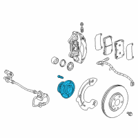 OEM 2018 Chevrolet Camaro Front Wheel Bearing Diagram - 13512895