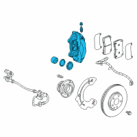 OEM 2017 Cadillac CTS Caliper Diagram - 84089085