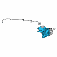 OEM 2017 Chrysler Pacifica Brake Master Cylinder Diagram - 68372582AA