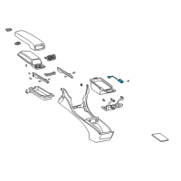 OEM 2003 Lexus LS430 Lamp Sub-Assy, Console Box Diagram - 81206-50010