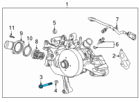 OEM 2003 Saturn Vue Mount Bolt Diagram - 11515756