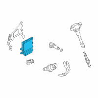 OEM Infiniti Q50 Blank Engine Control Module Diagram - 23703-1UX1A
