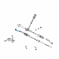OEM Hyundai Elantra End Assembly-Tie Rod, RH Diagram - 56820-3X090