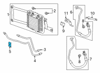 OEM Acura Clamp, Pipe Diagram - 25531-5J8-003