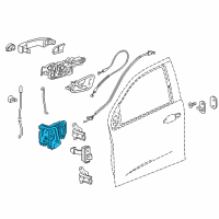 OEM Chevrolet Cruze Latch Assembly Diagram - 13533687