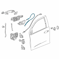 OEM 2019 Chevrolet Colorado Control Cable Diagram - 84090360