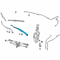 OEM 2019 Jeep Compass Arm-Front WIPER Diagram - 68359567AD