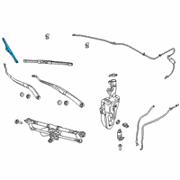 OEM 2021 Jeep Compass Blade-Front WIPER Diagram - 68359568AC
