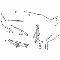 OEM 2019 Jeep Compass Hose-Window Washer Diagram - 68349622AA