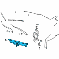 OEM 2019 Jeep Compass Motor-Windshield WIPER Diagram - 68359563AB