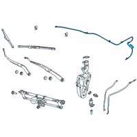 OEM Jeep Compass Hose-Windshield Washer Diagram - 55112665AA
