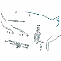 OEM Jeep Hose-Windshield Washer Diagram - 55112665AA