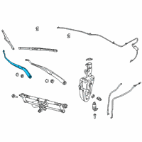 OEM 2019 Jeep Compass Arm-Front WIPER Diagram - 68359566AC