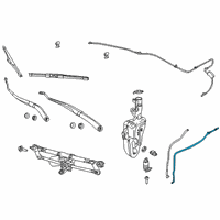 OEM 2021 Jeep Compass Hose-Window Washer Diagram - 68349623AA