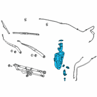 OEM Jeep Compass Reservoir-Windshield Washer Diagram - 55112669AA