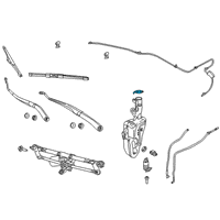 OEM 2015 Dodge Grand Caravan Cap-Washer Reservoir Diagram - 68125516AA