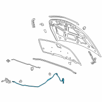 OEM 2013 Chevrolet Cruze Release Cable Diagram - 96994962