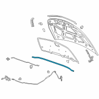 OEM 2011 Chevrolet Cruze Rear Weatherstrip Diagram - 96991919