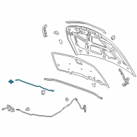 OEM 2015 Chevrolet Cruze Support Rod Diagram - 95483065