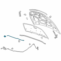 OEM 2016 Chevrolet Cruze Support Rod Diagram - 95483065