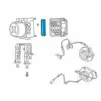 OEM 2011 Chrysler 300 Anti-Lock Brake System Module Diagram - 68137007AA