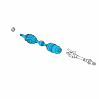 OEM Hyundai Santa Fe Shaft Assembly-Drive, LH Diagram - 49500-1U400