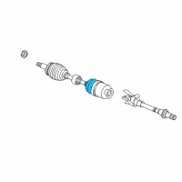 OEM 2015 Hyundai Azera Boot Kit-Front Axle Differential Side LH Diagram - 49583-2W600