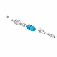 OEM 2018 Hyundai Santa Fe Joint Kit-Front Axle Differential Side LH Diagram - 49582-2W200