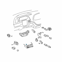 OEM 2000 Toyota Tundra Bulb Diagram - 90011-03002