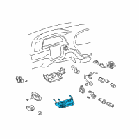 OEM Toyota Heater Control Diagram - 84014-0C030