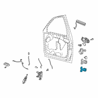 OEM 1997 Ford Expedition Lower Hinge Diagram - F65Z-1522811-AA