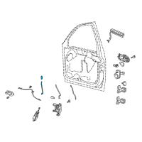 OEM Lincoln Blackwood Control Rod Diagram - YL1Z7821852AAC