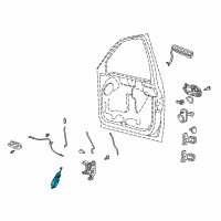 OEM 2001 Lincoln Navigator Actuator Diagram - 2L1Z-78218A43-BA