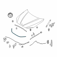 OEM BMW X1 Seal, Equipment Compartment, Front Diagram - 51-76-2-990-363