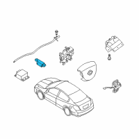 OEM Nissan Altima Sensor-Air Bag Front Center Diagram - 98581-1PA8A