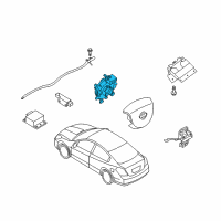 OEM 2009 Nissan Altima Clock Spring Steering Air Bag Wire Diagram - 25554-ZX00A