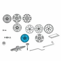 OEM 2005 Toyota Matrix Wheel, Alloy Diagram - 42611-21140
