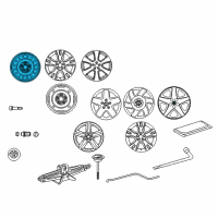 OEM 2006 Toyota Matrix Wheel, Steel Diagram - 42611-01181