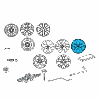 OEM 2006 Toyota Matrix Wheel Cover Diagram - 42621-AB120