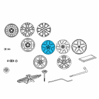 OEM Toyota Matrix Wheel Cover Diagram - 42621-AB080