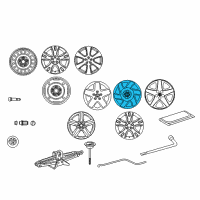 OEM 2006 Toyota Matrix Wheel Cover Diagram - 42621-AB090