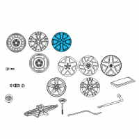 OEM Toyota Matrix Wheel, Alloy Diagram - 42611-AB031